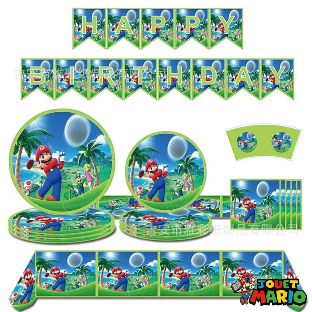 Décorations Fête Thème de Super Mario Ballons Mario Bros Bannière