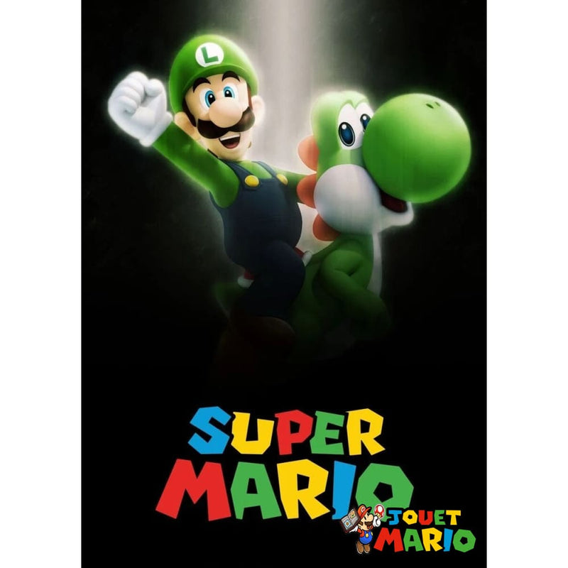 Affiche Imprimée Sur Toile Luigi Et Yoshi