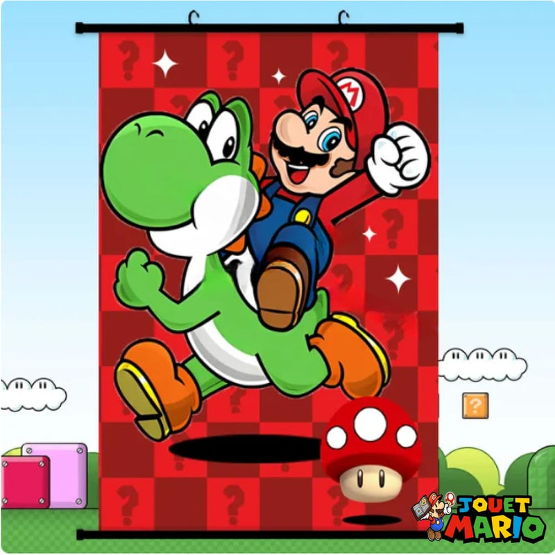 Affiche Sans Cadre Mario Et Yoshi