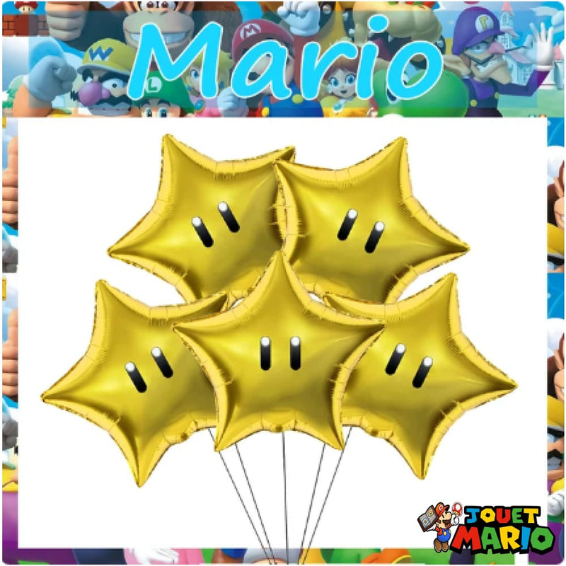 Ballon Etoile Mario Helium