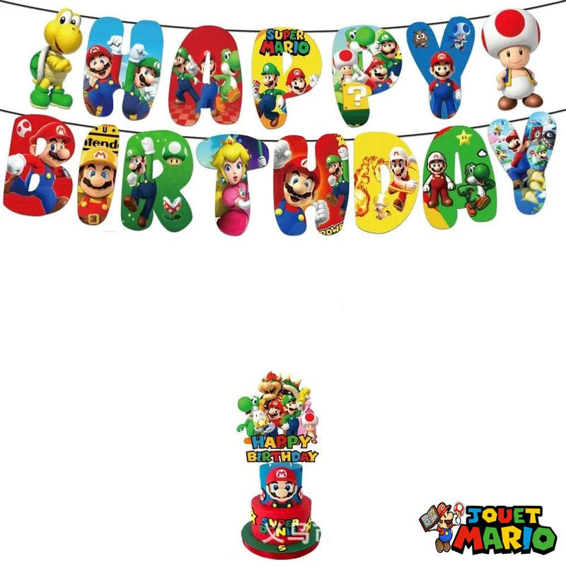 Bannière Joyeux Anniversaire Mario