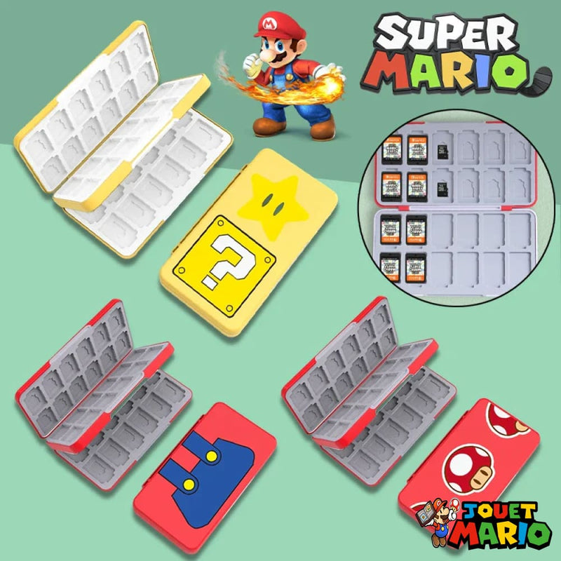 Boîte Rangement Jeux Switch Mario
