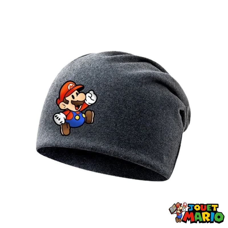 Bonnet Super Mario Gris