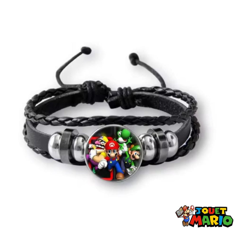 Bracelet Mario et Luigi en Cuir
