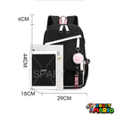 Cartable Avec Port Usb Super Mario Bordeaux
