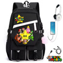 Cartable avec Port Usb Super Mario Noir