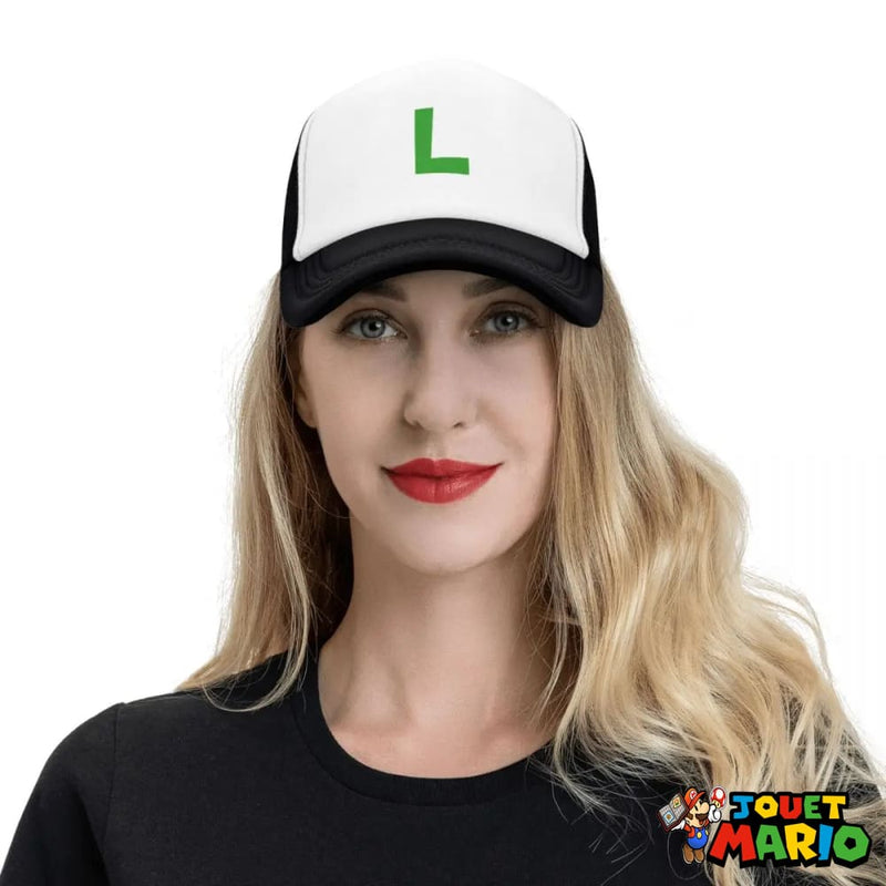 Casquette Noire Baseball Luigi