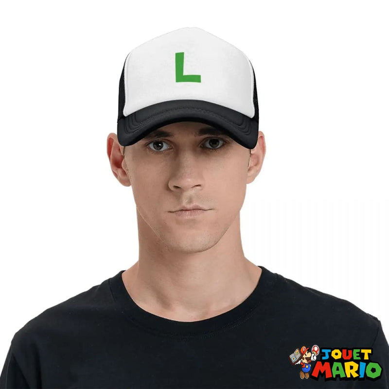 Casquette Noire Baseball Luigi