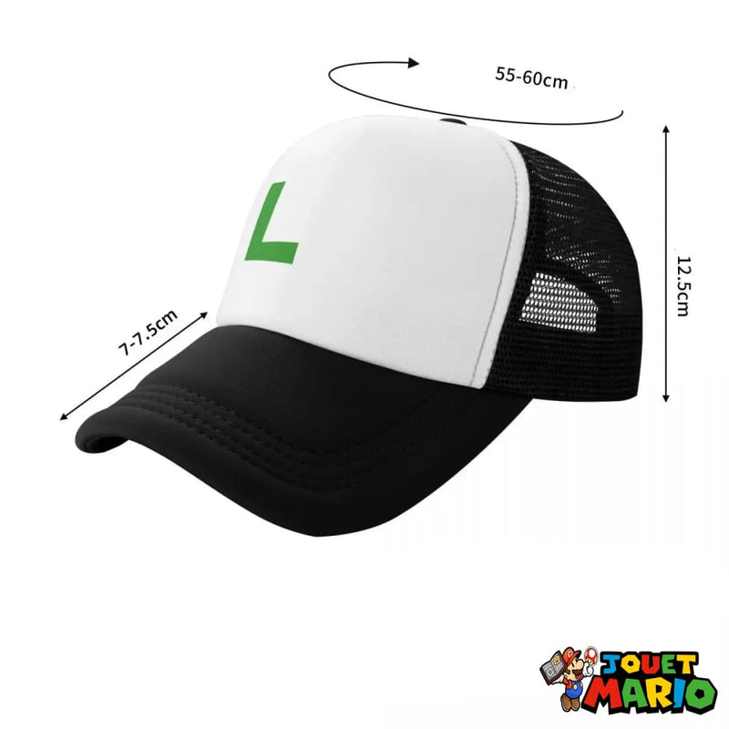 Casquette Noire Baseball Luigi