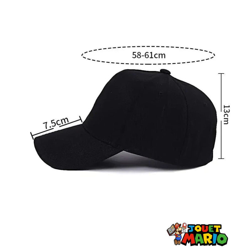 Casquette Noire Luigi et Mario