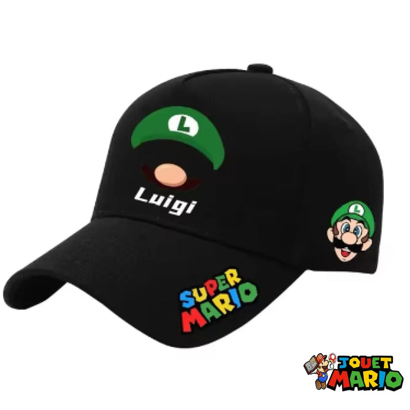 Casquette Noire Luigi et Mario