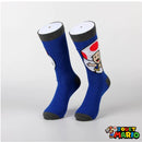 Chaussette Bleu Electrique Toad