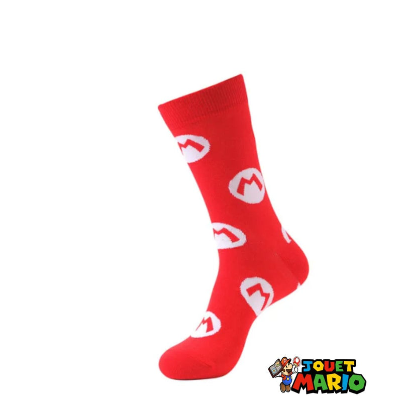 Chaussette Mario Rouge
