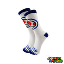Chaussettes Bleu et Blanche Mario