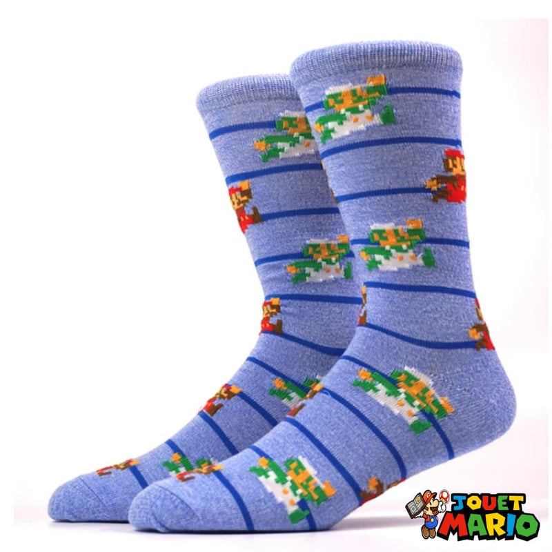 Chaussettes à Rayures Mario Et Luigi