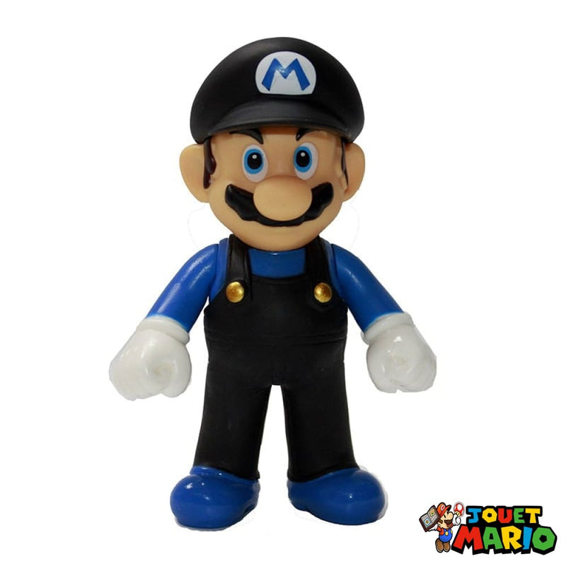 Figurine Super Mario En Noir Et Bleu