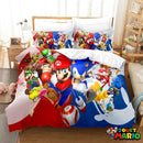 Housse de Couette Mario et Sonic