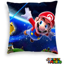 Housse de Coussin Décoratif Bleu Mario