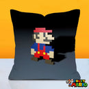 Housse de Coussin Gris et Rouge Mario
