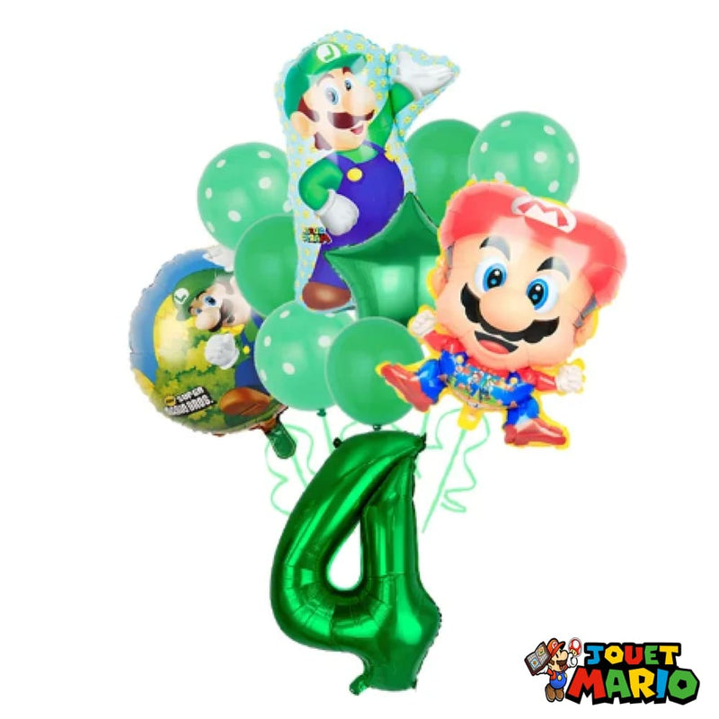 Kit Ballon Anniversaire Vert Mario