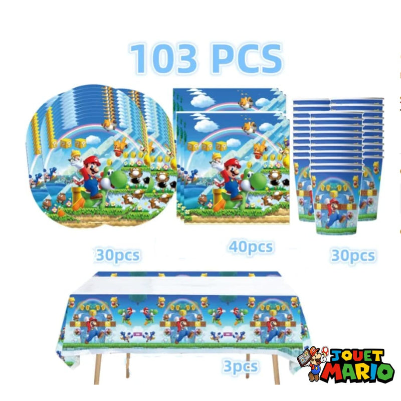 Kit De Fêtes 105 Pièces Mario