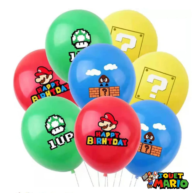 Lot Ballons Gonflables Monde De Mario