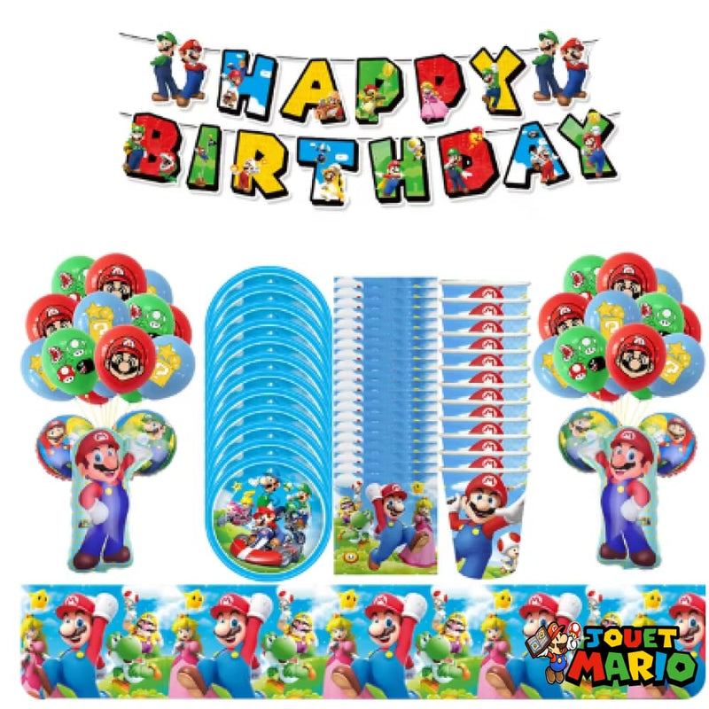 Lot Decoration Anniversaire Mario Kart