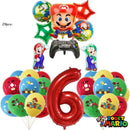 Mario Ballons Chiffres Anniversaire