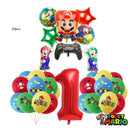 Mario Ballons Chiffres Anniversaire