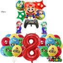 Mario Ballons Chiffres Anniversaire