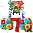 Mario Ballons Chiffres Anniversaire