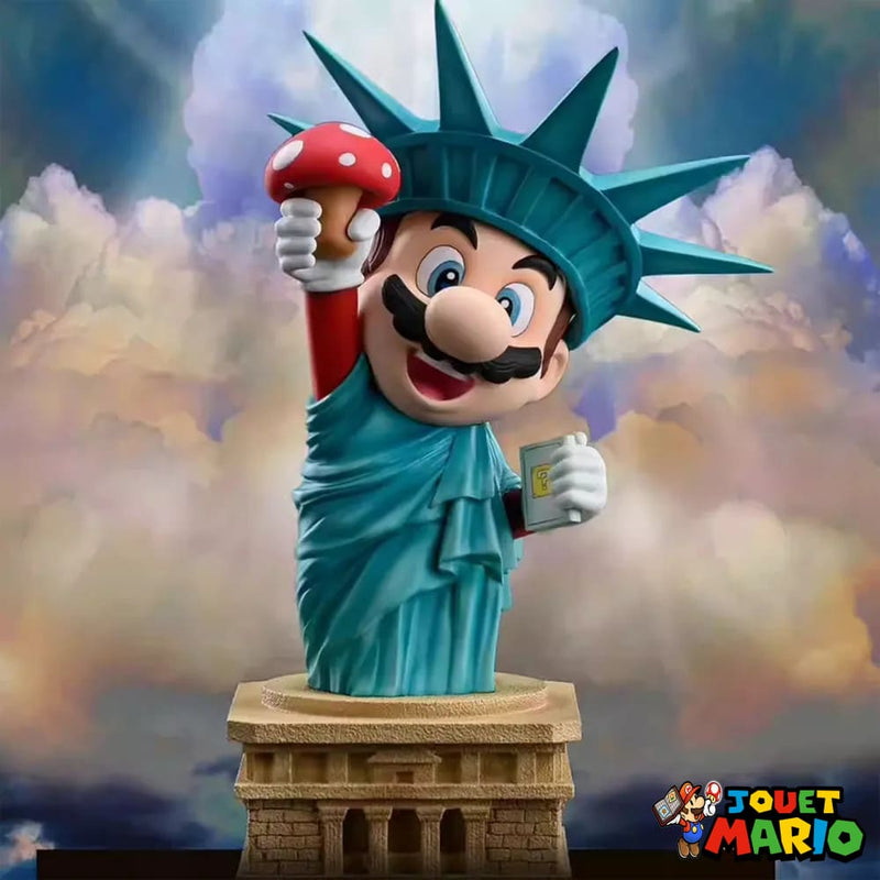 Mario Figurine Statue De La Liberté