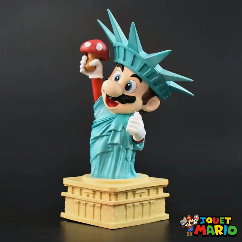 Mario Figurine Statue De La Liberté