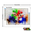 Peinture Diamant de Mario 30 x 40 Cm