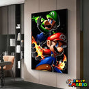 Portrait Peinture Mario Noir
