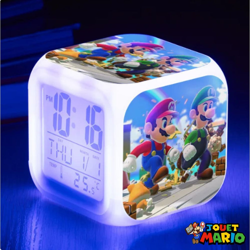 Réveil Cube Mario Et Luigi