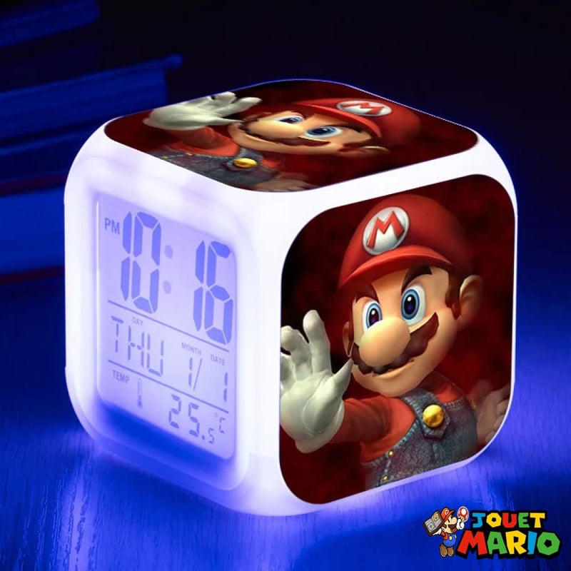 Réveil Mario Cube 7 Couleurs