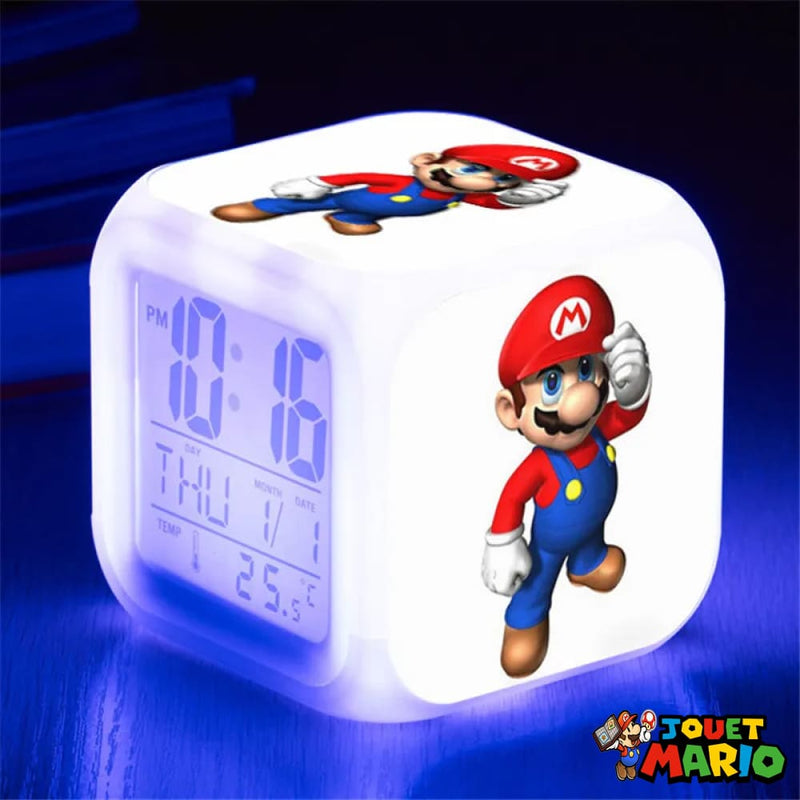 Réveil Mario Cube Pour Enfant