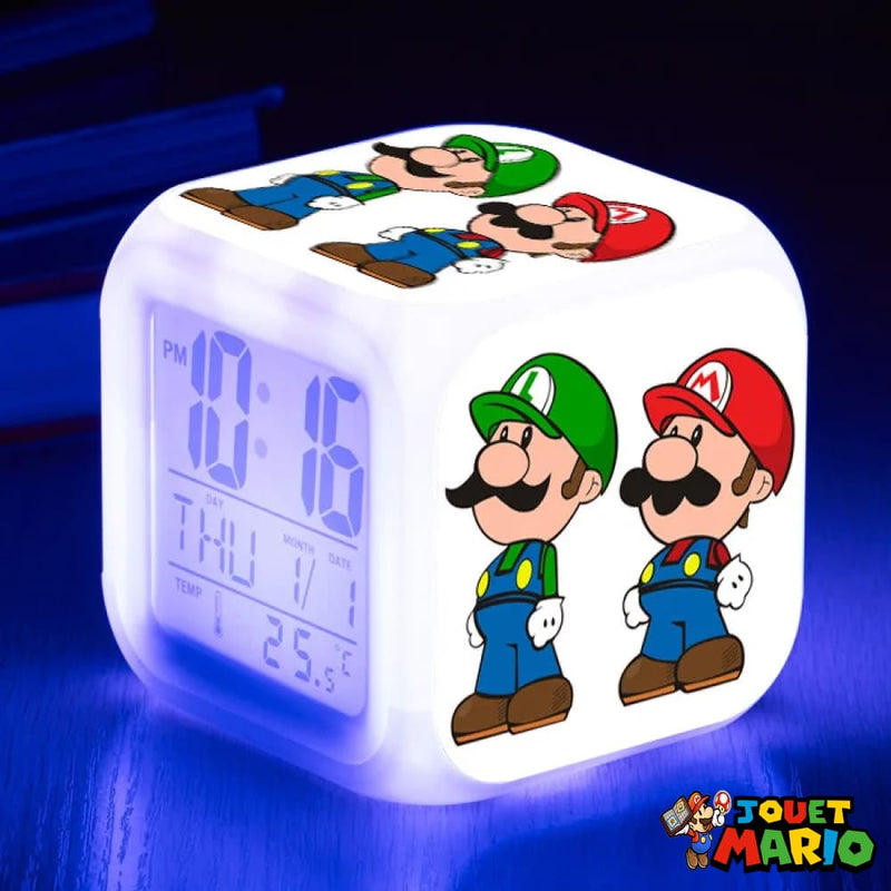 Réveil Mario Et Luigi 7 Couleurs