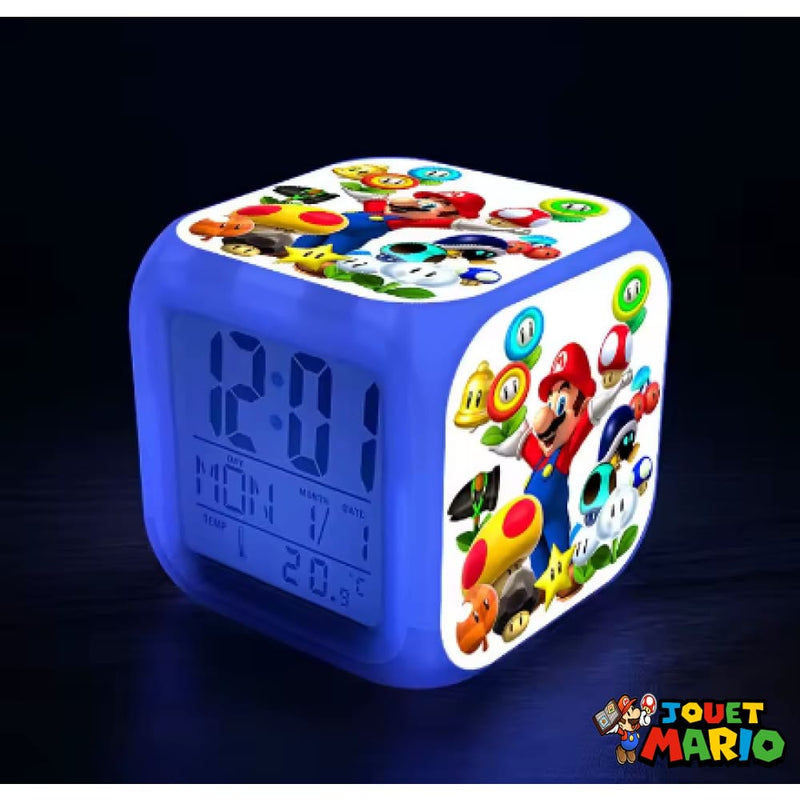 Réveil Mario Lumineux Enfant