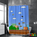 Rideau de Douche Mario Pixel