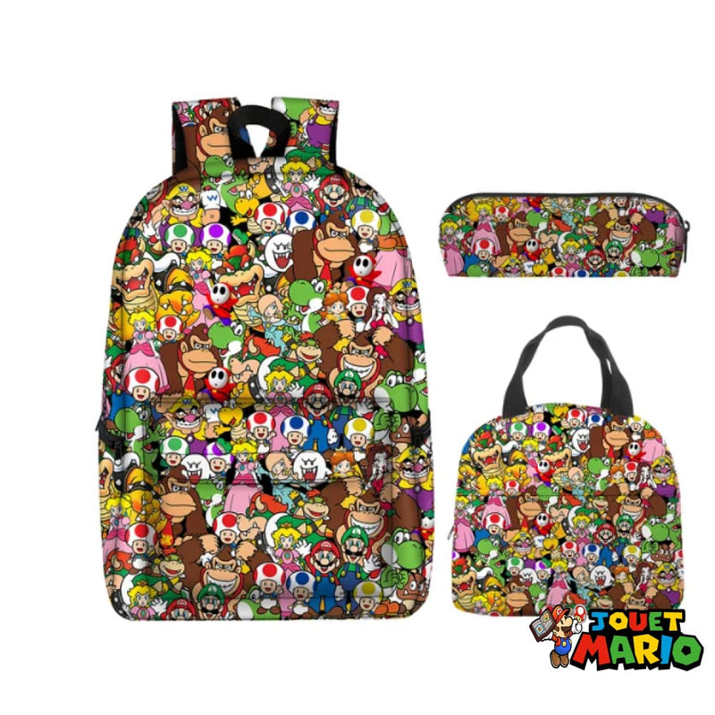 Sac D’école Multicolore Mario