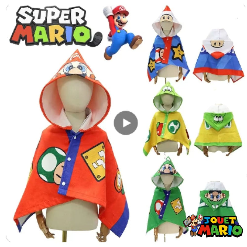 Serviette de Bain Mario à Capuche