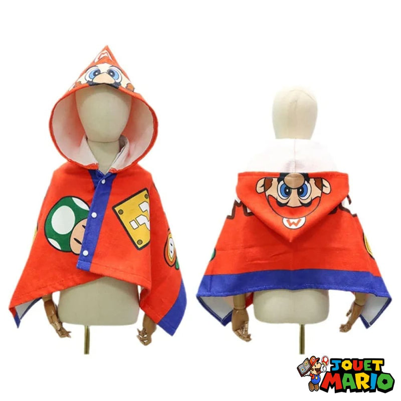 Serviette De Bain Mario à Capuche