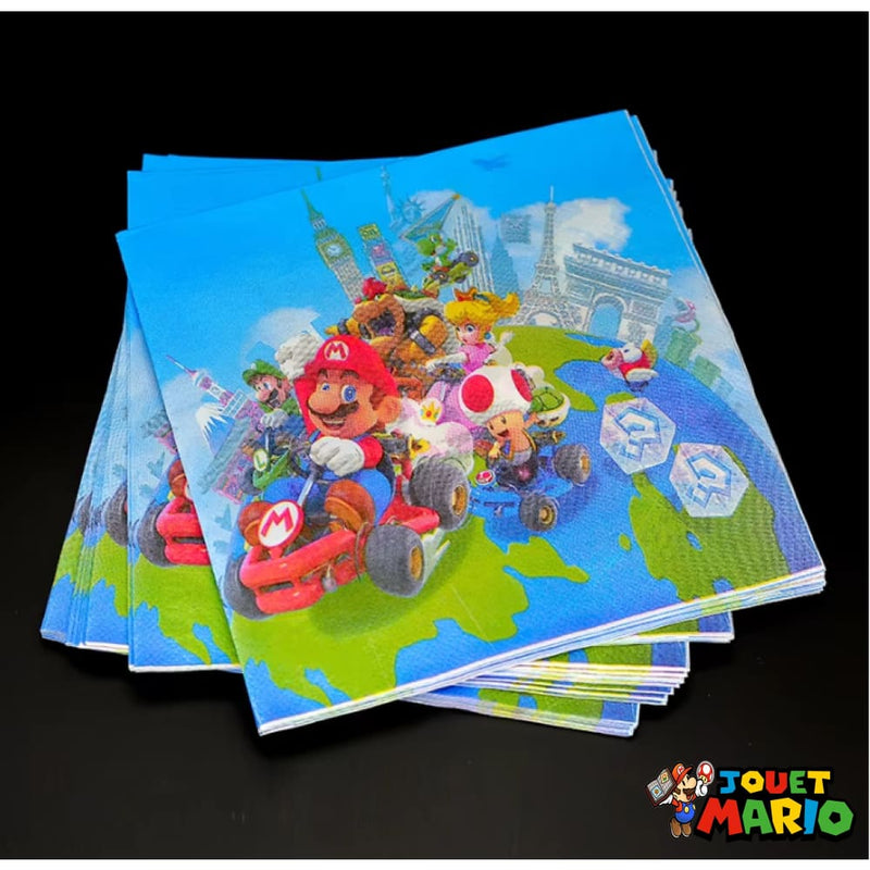 Serviette en Papier Mario Kart