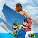 Serviette Plage Mario Luigi