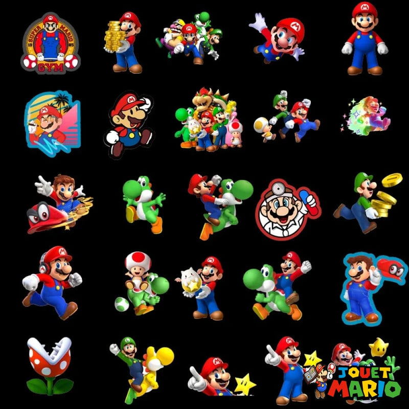 Stickers Autocollants Mario