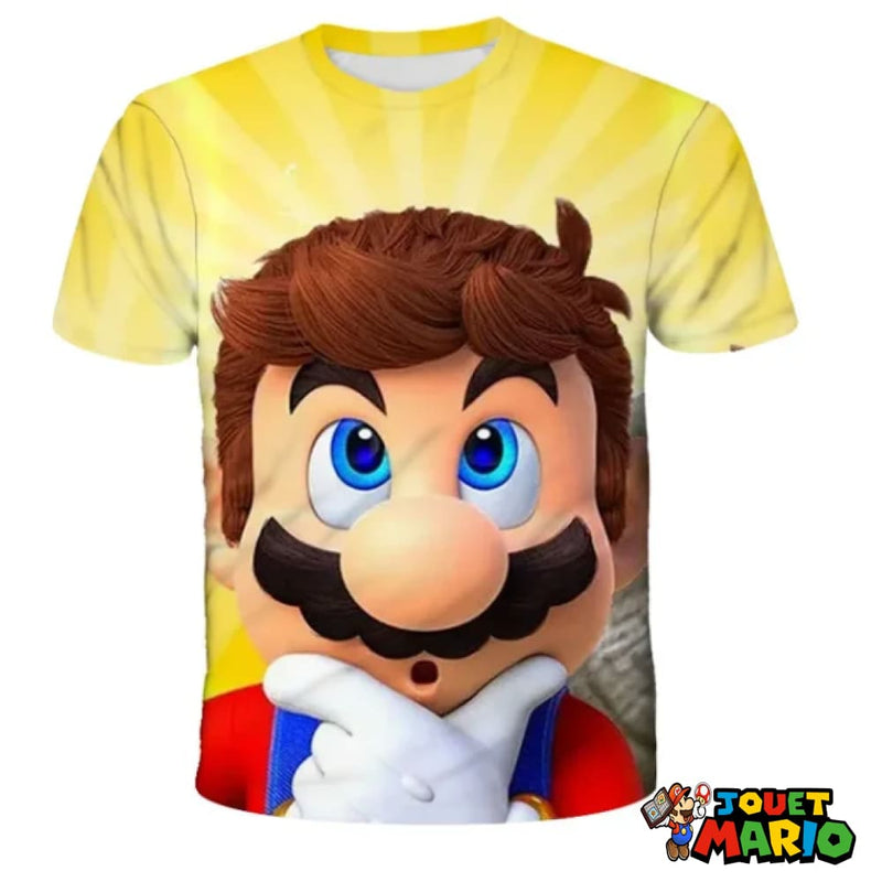 Super Mario T-shirt Jaune