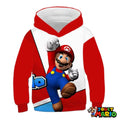 Sweat Capuche Rouge Garcon Mario