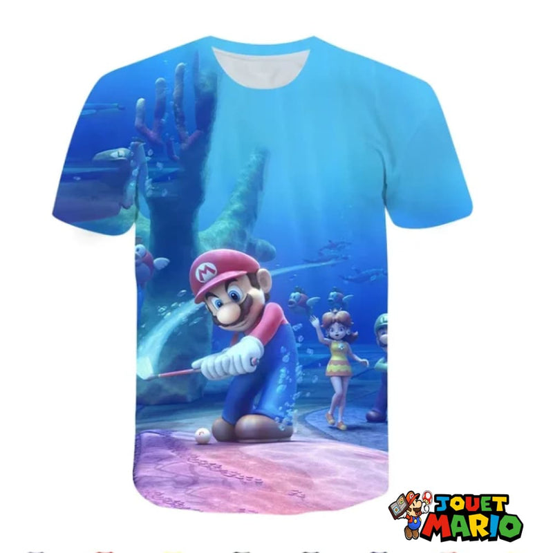 T Shirt Bleu Mario